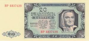 20 Zloty Polen p137 1948